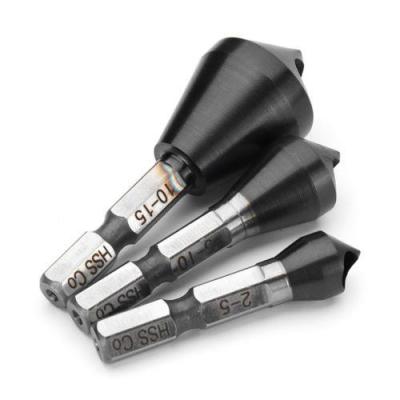 ✾♣ 5-10mm/10-15MM HSS CO M35 TiAIN Countersink Deburring Drill Bit Metal Taper Stainless Steel Hole Saw Cutter Chamfering
