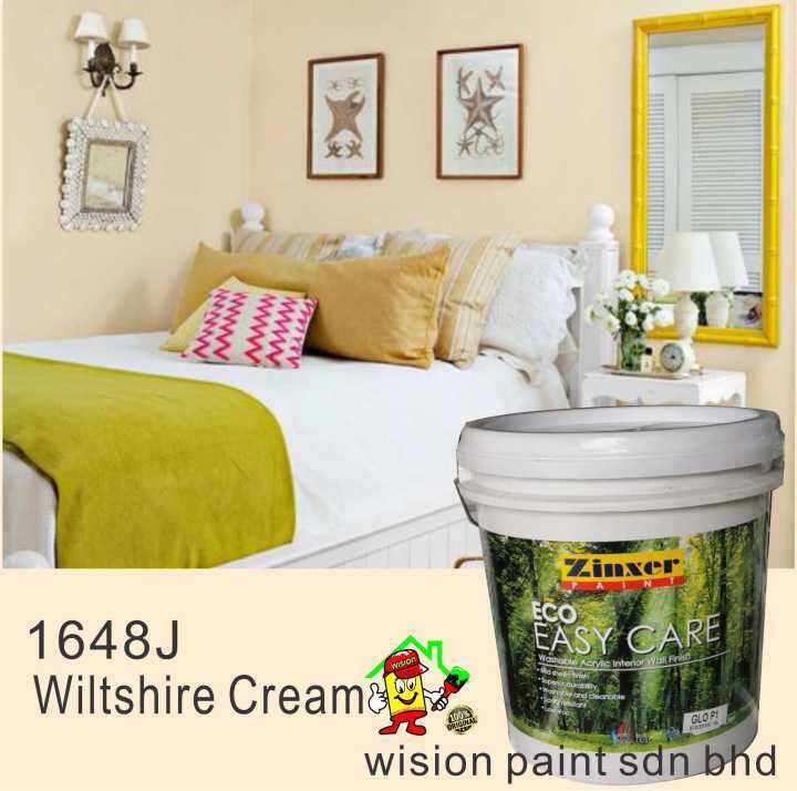 1648J WILTSHIRE CREAM 1L / 5L / 15L ZINXER PAINT ( EASY CARE ) INTERIOR