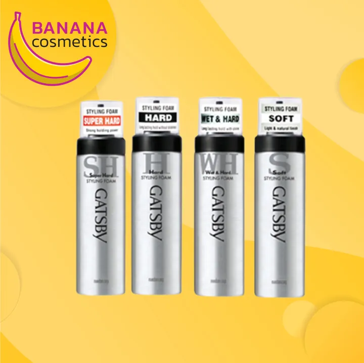 GATSBY STYLING FOAM แกสบี้ สไตล์ลิ่ง โฟม 185 g.โฟมจัดแต่งทรงผม ช่วย