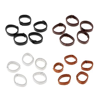 5pcs/Pack Watch Band Loop PU Leather Watch Strap Keeper Replacement Holder Ring Retainer