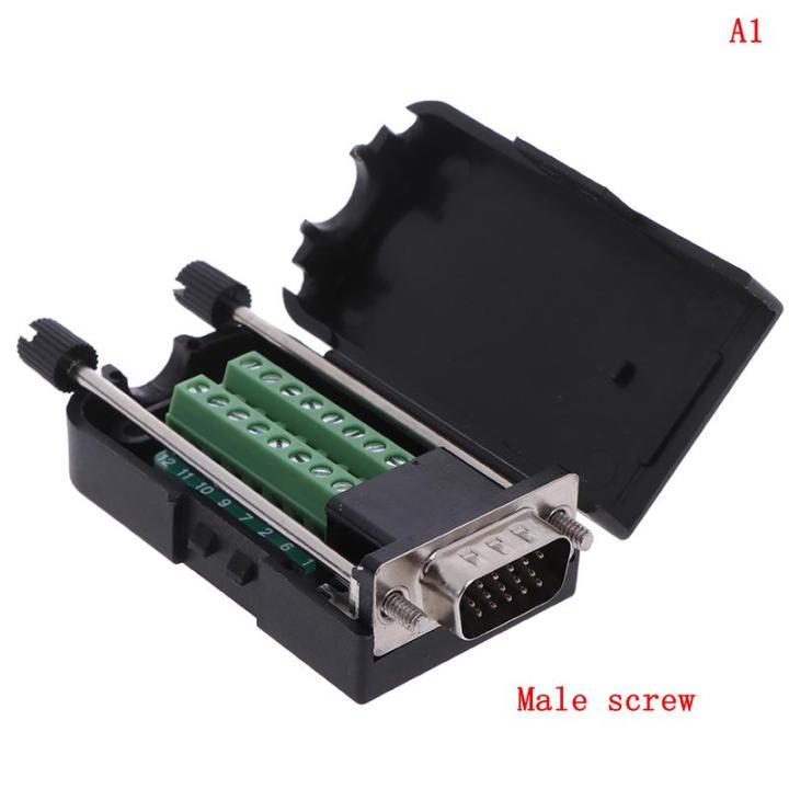 Extra Sweet D Sub Db15 Vga Male 3 Rows 15 Pin Plug Breakout Terminals Connector Lazada Ph 2160