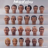 : 》}? Headplay รูปปั้นหัวทหารแบบทหารดาวดาวดาว12นิ้วขนาดพอดีกับหุ่นทหารเทรนด์1/6