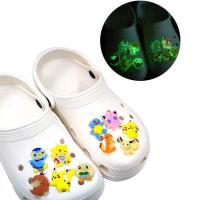 Accessories Crocs Charms Anime Shoes Cute Pvc Pokemon Pikachu Y2k Gift Shoelace Buckle Decorate Child Luminous Diy