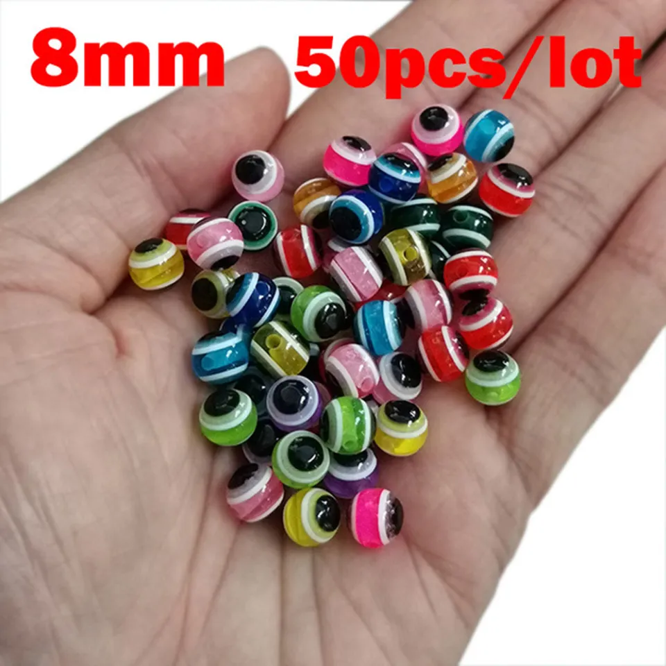 MOQIA DIY Kit Fishing Tackle Bass Lure Spacer Beads Fly Tying 6mm