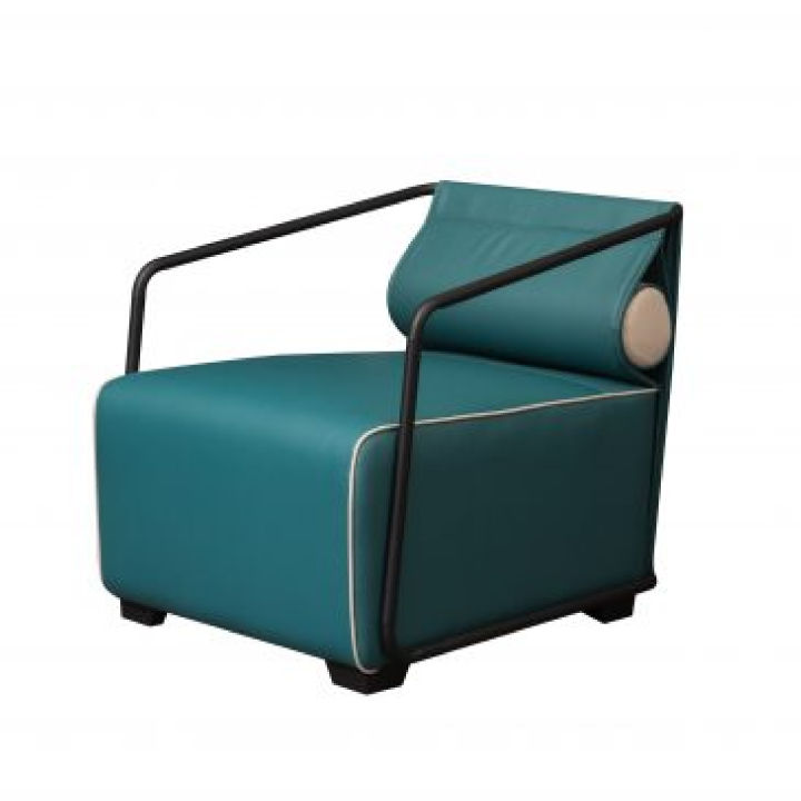sofa-นำเข้า-1-ที่ันั่ง-โมเดอร์นฟอร์ม-รุ่น-bd-fx80023-หุ้มหนังเทียมสีเขียวน้ำทะเลรับประกันนาน-3-ปี