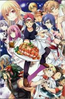 ♦☫ ญี่ปุ่นอะนิเมะ Shokugeki no Soma Art ฟิล์มพิมพ์ผ้าไหมโปสเตอร์ Home Wall Decor 24x36inch