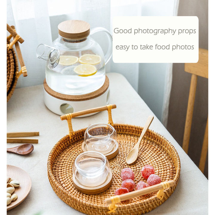 wedding-presentation-tray-dining-plates-rattan-storage-tray-tea-trays-kawaii-plate-dishes-bread-basket-serving-trays-plate