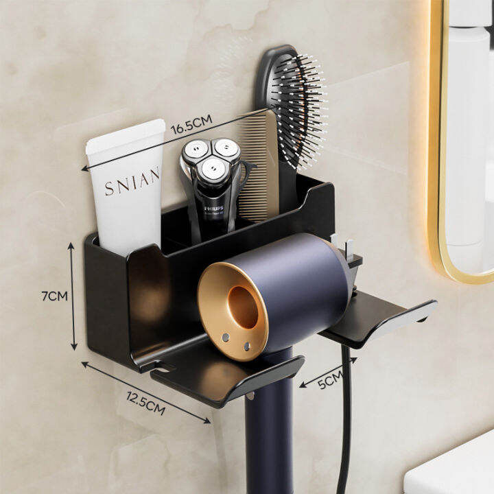 lazy-hair-dryer-cket-ฟรีมือถือ-ที่วางเครื่องเป่าผมฟรี-hand-punch-free-เครื่องเป่าผม-rack-storage-holder