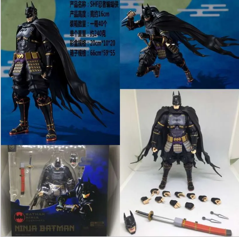 HCM]Mô Hình Figure Phim Batman SHF Ninja Batman có khớp 16cm 