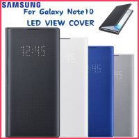 ของแท้เหมาะสำหรับเคสโทรศัพท์ซัมซุง LED เหมาะสำหรับ Samsung Galaxy Note 10 Note10กระเป๋าสตางค์5กรัมพร้อมเคสโทรศัพท์กระเป๋าโทรศัพท์