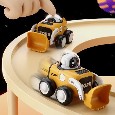 1-4ชิ้นวิศวกรรมยานยนต์นักบินอวกาศของเล่นจำลองรถขุดดินของเล่นของเล่นเด็กเสริมการเรียนรู้โมเดลเด็ก