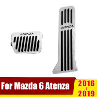 For MAZDA 6 ATENZA 2016 2017 2018 2019 AT Aluminium Car Accelerator Pedal Brake Pedals Pad Cover Non Slip Case Trim Accessories