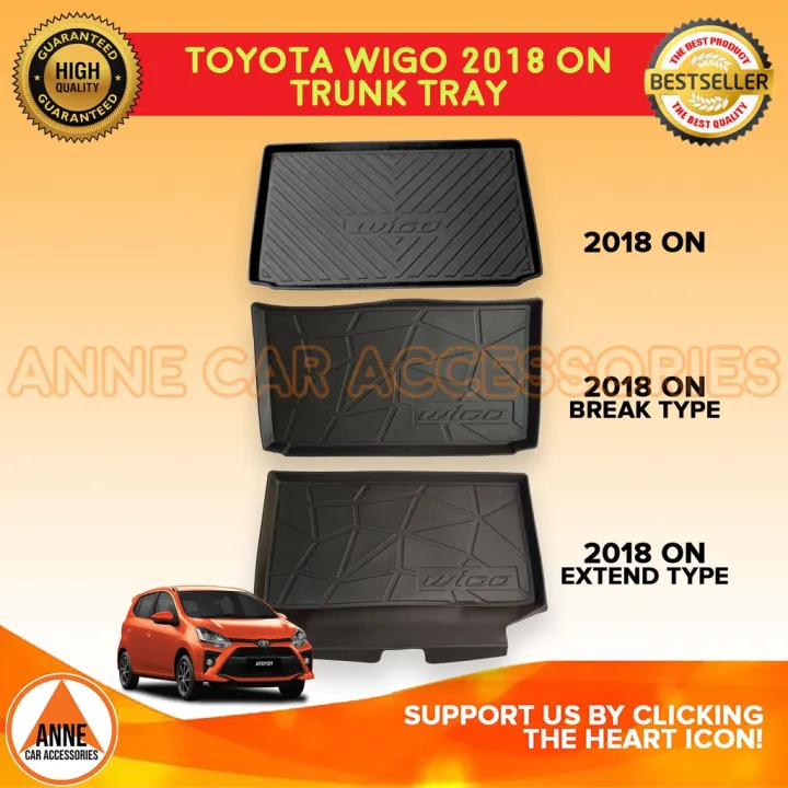 【local stock】 Toyota Wigo Gen 1 Gen 2 2014 2021 Trunk Tray Cargo
