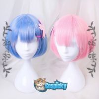 Rem Ram Wig re:Zero -Starting Life in Another World Rem วิกผม Ram วิกผมคุณภาพสูง