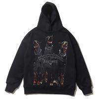 Printed Fleece Pullover Mens Hoodies Autumn High Style Sweatshirts with Hoodie