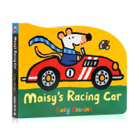 Maisy S racing car mouse Bobo racing English original picture book paperboard shape enlightenment for young children by Lucy cousins