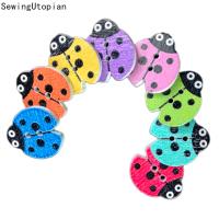 【YF】✳♤◕  100PCS Wood Apparel Sewing Buttons for Scrapbooking Beetle Crafts Needlework Accessories