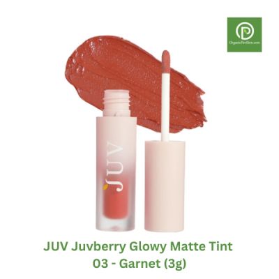 JUV จุ๊ฟเบอร์รี่ ลิปแมทท์ ทินท์ สี 03 - การ์เนต Juvberry Glowy Matte Tint 03 - Garnet (3g)