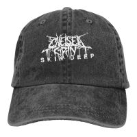 YZQY Windshield soft sun hat Chelsea Grin Skin Deep Deathcore Suicide Silence Retro Distressed Washed cap Custom printing Peaked cap