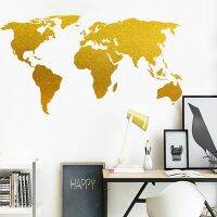 【HOT】 Fanxis new foreign trade creative wall stickers personality plate seven continents simple self-adhesive 318001