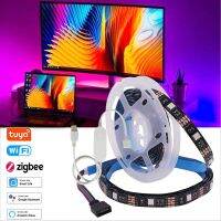 Smart Zigbee USB RGB LED Strip Tuya Wifi Bluetooth DC 5V 5050 Smart Led TV Back Lighting Wok With Alexa Google Home