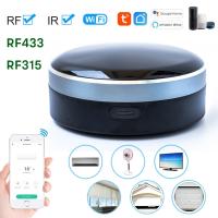 RF433/315 IR 3 In 1รีโมทคอนโทรลอัจฉริยะ Tuya WIFI Universal อินฟราเรดบลาสเตอร์ใช้งานได้กับ Alexa Google Home Siri