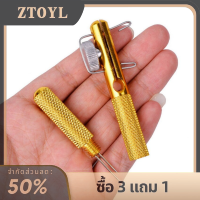 ZTOYL ตะขอตกปลาทำจากโลหะทั้งตัวอุปกรณ์ทำห่วงผูกและตะขอตกแต่ง