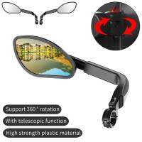 Bicycle Handlebar Rear View Mirror Bike Cycling Wide Range Back Sight Reflector Adjustable Scooter E Bike Mirror Cycling Accesso Nails Screws Fastener