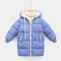 Winter Boy Jacket Hooded Clothing For Girls Thicken Warm Coat Mid-Long Kids Outerwear Zipper Childrens Parka Down Jackets