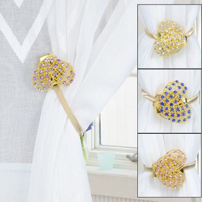 Spring Magnetic Ball Curtain Tiebacks Tie Rope Accessory Multi-color Diamond Backs Holdbacks Curtain Buckle Clip Home Decoration