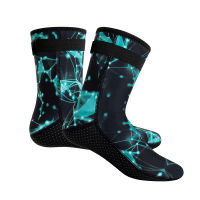 【cw】 Spot 3MM Camouflage Diving Socks Mens Swimming Warm Non-Slip Wear-Resistant Snorkeling Socks Waterproof Material Long Tube Beach Socks Women !