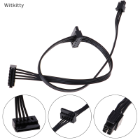 Witkitty 1PC 45cm MINI 4 PIN ถึง2 SATA SSD Power Supply CABLE สำหรับ Lenovo M410 M610 M415