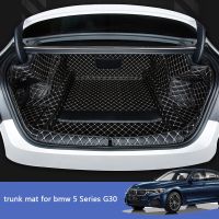 ✢❀ leather car trunk mat cargo liner for bmw g30 2019 2020 520 530 525 540 535 boot luggage rear rug carpet 5 series