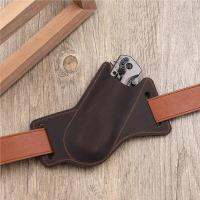 Hot Selling Tools For Camping Folding Flick  Waist Belt Clip Holder Pocket Knives Fanny Pack Anti-Scratch Faux Cowhide Storage Sheath