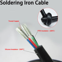 1M Silicone Wire Cable T12 Soldering Iron Station 2 3 4 5 6 8 10 Cores Tinned Copper PTFE Insulation High Temperature Soft Line Wires Leads Adapters