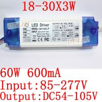 【Factory-direct】 KLEIDEN 1ชิ้น40W 50W 60W ไดรเวอร์ Led 18-30x3w 600ma Dc54-105v พาวเวอร์ซัพพลาย Led สำหรับไฟสนาม