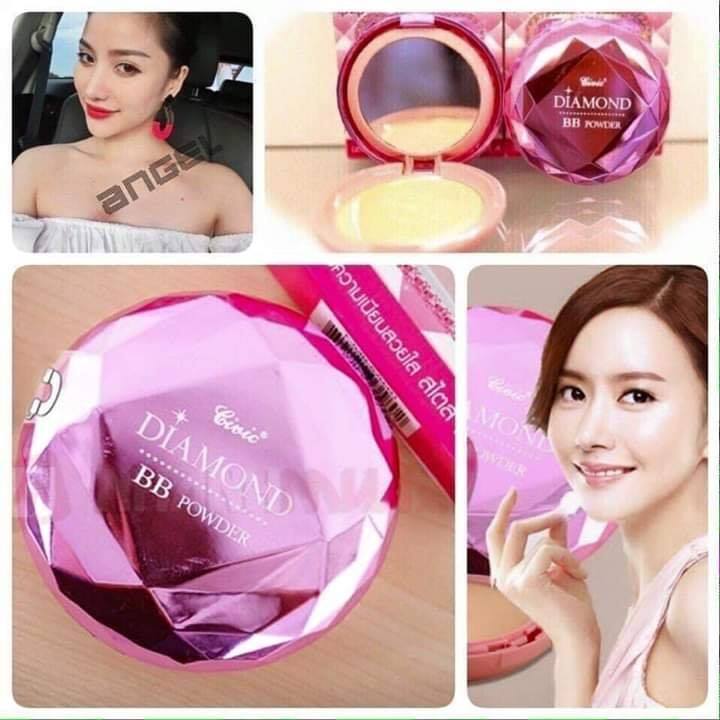 ส่งฟรี-แป้ง-มิสทีน-บีบี-ไดม่อน-mistine-bb-diamond-spf-25-pa-แป้งพัฟ-แป้งตลับ-civic-bb-diamond