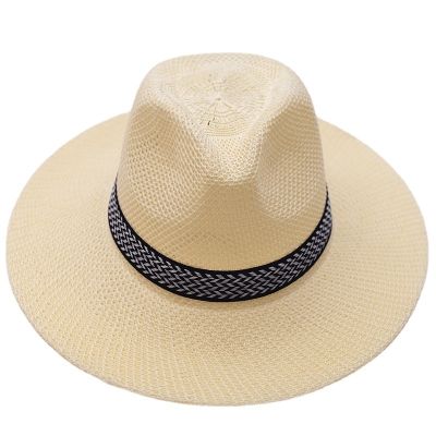 【CC】 Wide Brim Hat Leisure Cap Jazz Panama Fashion for Men Dad