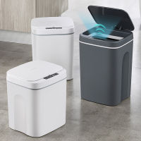 Smart Trash Cans Automatic Sensor Trash Bin For Bathroom Kitchen Garbage Can With LED Light Inligent Living Room Recycle Bin