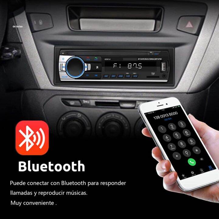 เครื่องเล่น-mp3-สเตอริโอ-1-din-พร้อมบลูทูธ-และอุปกรณ์เสริม-สําหรับรถยนต์-jsd-520-lite