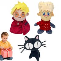 KGYJFK ตุ๊กตาผ้าพลัฌ Tri vash The stampede Plush Doll ตุ๊กตาสัตว์ยัดไส้ ตัวปั๊มสามแฉก เครื่องประดับโซฟาตกแต่ง น่ารักน่ารักๆ ของขวัญสำหรับเด็ก