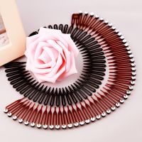 2pcs Plastic Full Circle Hair Comb Stretch Flexible Comb Teeth Headband Hair Band Claws Clip Face Wash Fixed Hair Accessories Wristbands