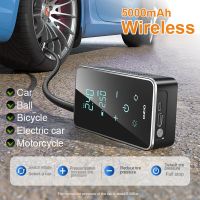 Wireless Air Pump 150psi Touch Screen Portable Electric Tire Inflator For Car Bicycle Motorcycle Mini Air Compressor Injector Adhesives Tape