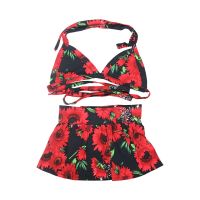 Bikini Set Swimsuit Dog Clothes Dress Small for Dogs Clothing Pet Outfits Cute Summer Yorkies Print Red Girl Ropa Para Perro Clothing Shoes Accessorie