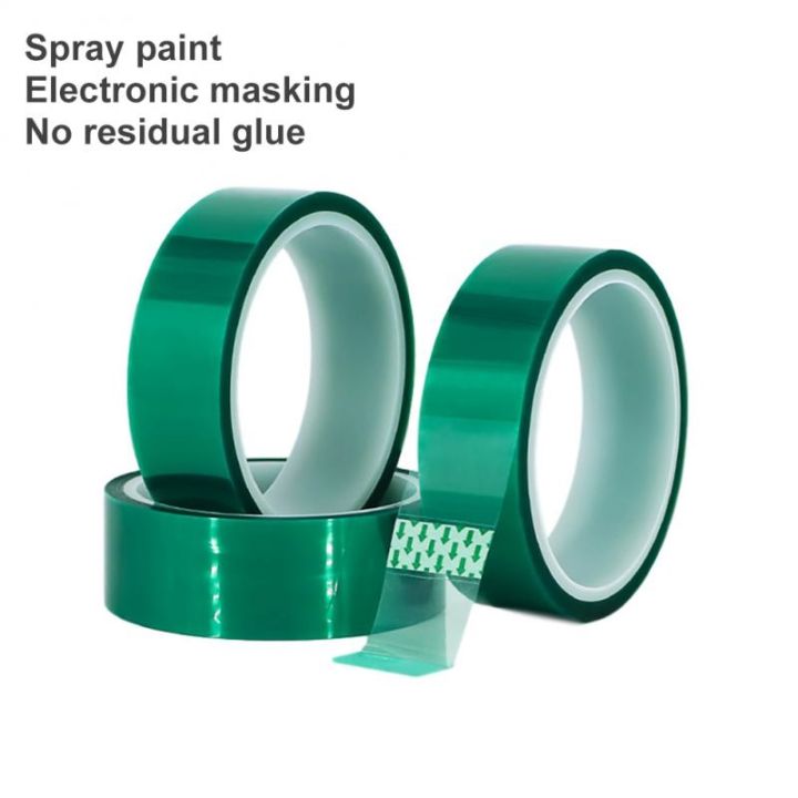 33m-green-pet-film-tape-high-temperature-heat-resistant-pcb-solder-smt-plating-shield-insulation-protection-adhesive-tape