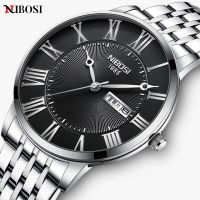 ZZOOI Relogio Masculino NIBOSI Mens Watches Top Brand Luxury Fashion Quartz Watch Men Casual Stainless Steel Waterproof Sport Watch