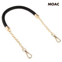 [Home Appliances] PU Leather ided Handbag Shoulder Bag Strap Chain Bag Accessories Black