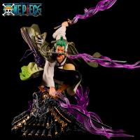 20CM Roronoa Zoro Figurine หนึ่งชิ้นของเล่นเด็กสำหรับผู้ใหญ่ภาพอนิเมะการ์ตูนญี่ปุ่นของขวัญตุ๊กตาการ์ตูนเด็กสินค้า Gratis Ongkir