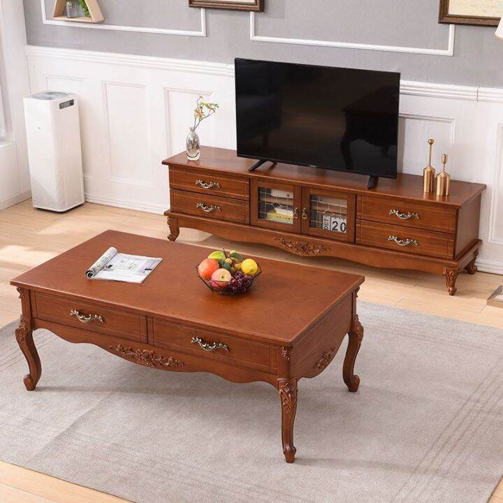 Solid Wood TV Modern Home TV Living Room Locker Small