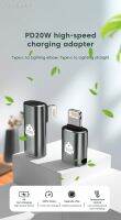 ตัวแปลงค่า Hjghfhf TypeC ตัวเมียไฟเลี้ยวตัวผู้20W Phone11 Ip ของโทรศัพท์ I